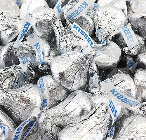 Hersheys Kisses  Milk Chocolate in Silver Foil - Bag of 3 1-2 Pound - PACK By Tundras