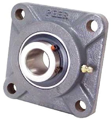 Peer Bearing PER UCF204-12 4 Bolt Standard Flange Bearing Unit  Cast Iron  Wide Inner Ring  Relubricable  Set Screw Locking Collar  Single Lip Seal  3