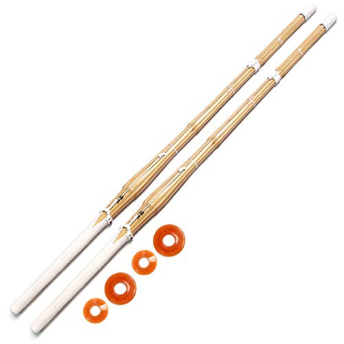E-BOGU Set of Shinai Samurai Bamboo Katana Sword -Size 36-44-112 cm--