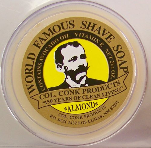 Col- Conk Almond Glycerine Shave Soap 2-25 oz