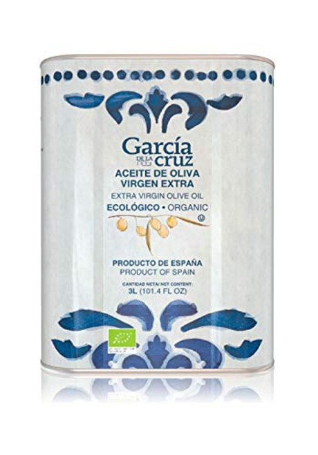 García de la Cruz - Organic Extra Virgin Olive Oil -EVOO- - 101-4 Fl Oz -3 Liters- García de la Cruz - Organic Extra Virgin Olive Oil -EVOO- - 101-4 Fl Oz -3 Liters-