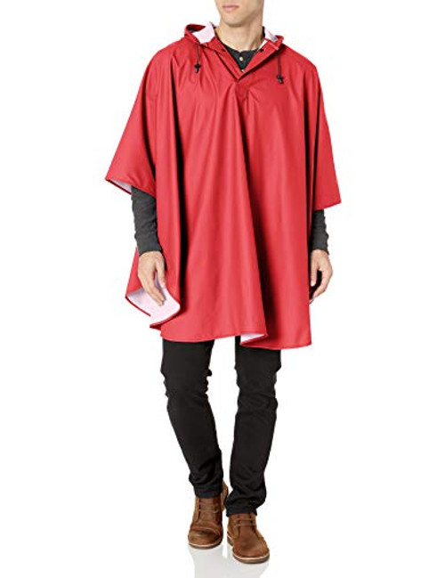 Charles River Apparel mens Pacific Rain Poncho  Red  One Size US