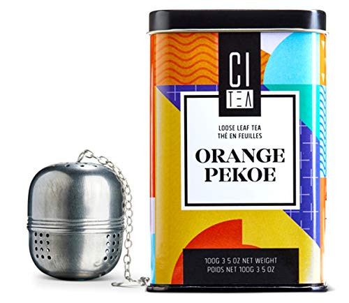 Orange Pekoe loose leaf tea and tea ball bundle   Premium Black Tea 100g-Citea