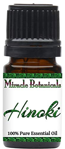 Miracle Botanicals Hinoki Essential Oil - 100 Pure Chamaecyparis Obtusa - Therapeutic Grade - 5ml