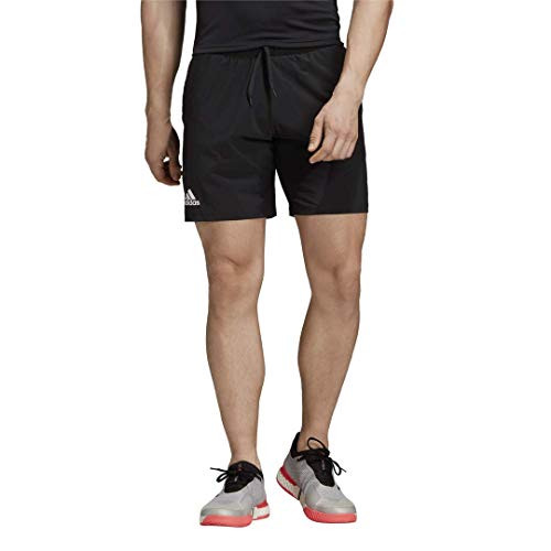 adidas Mens Club 7 Inch Tennis Short  Black  Small