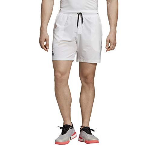 adidas Mens Club 7 Inch Tennis Short  White  X-Small