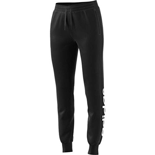 adidas Womens Essentials Linear Pant  Black-White  2Xla