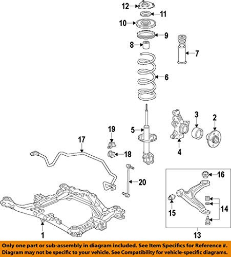 Genuine Honda 51392-SJC-A01 Front Arm -Lower- Bush