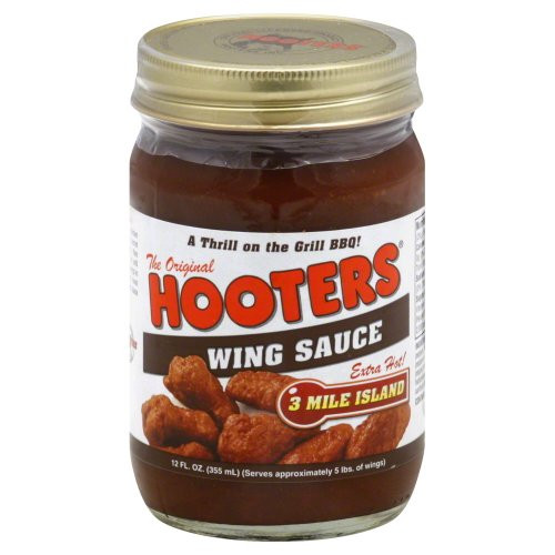 Hooters Wing Sauce  3 Mile Island  12 Ounce -Pack of 6-