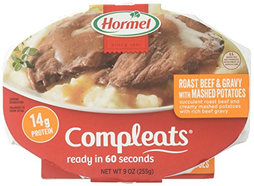 Hormel Compleats Meals  Roast Beef and Mash Potatoes  9 Ounce