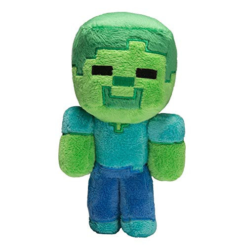 JINX Minecraft Baby Zombie Plush Stuffed Toy  Multi-Colored  8-5 Tall