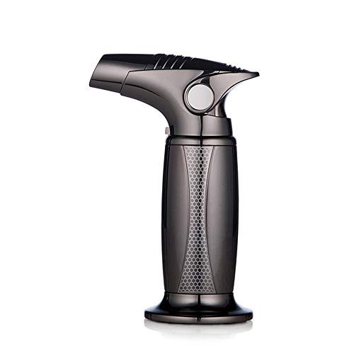 Cigar Lighter Single Flame Torch Windproof Cigarette Lighter Refillable Butane Gas Lighter