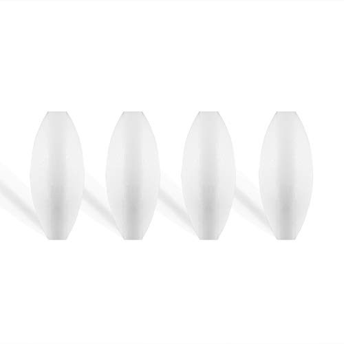 4 Pcs 25mm-1 inch- PTFE Magnetic Stirrer Mixer Stir Bar White Color Laboratory Bar Stir Plate Bar Stir Plate Magnet Stir Rod Magnetic Fusiform-