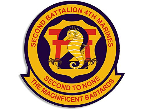 American Vinyl 2nd Battalion 4th Marines Seal Sticker -Decal Logo USMC Military Army-