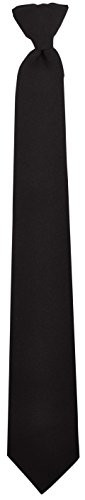 HWC 3 Police and Security Pullaway Clip on Neckties -18  Black-