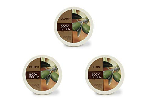 Delon Intense Moisturizing Body Butter- 6-9 Oz -Olive- -3-Pack-
