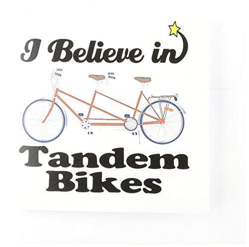 3dRose I Believe In Tandem Bikes - Greeting Cards  6 x 6 inches  set of 6 -gc-105585-1-