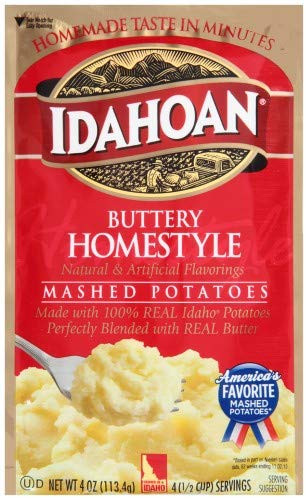 Idahoan  Buttery Homestyle Mashed Potatoes -Pack of 4-