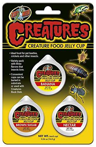 Zoo Med Creatures Creature Food Jelly Cup 3 Pack - -0-56 oz-16 g Each- - Pack of 3