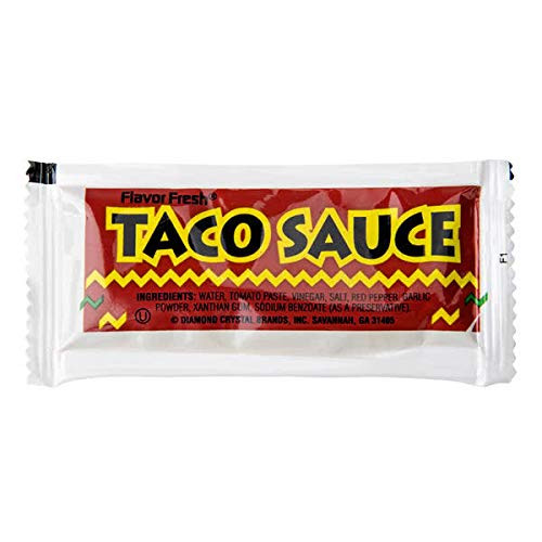 BWS Taco Sauce 9 Gram Portion Packets  Case of 200
