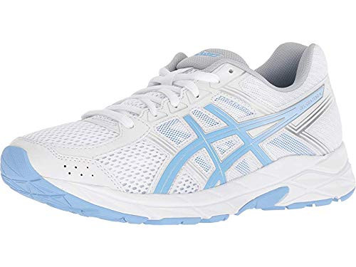 ASICS Womens Gel-Contend 4 Running Shoes  11M  White-Blue Bell