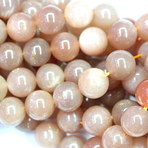 Tacool Natural Moonstone Round Gemstone Beads for DIY Jewelry Making -10mm-