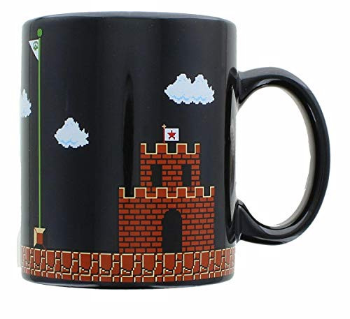 Super Mario Collectibles - Super Mario 8-Bit Boss Black Ceramic Coffee Mug