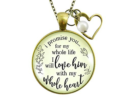 Gutsy Goodness 36 Mother-In-Law Necklace I Promise To Love Him Gift Bride Wedding Jewelry Gutsy Goodness 36 Mother-In-Law Necklace I Promise To Love Him Gift Bride Wedding Jewelry