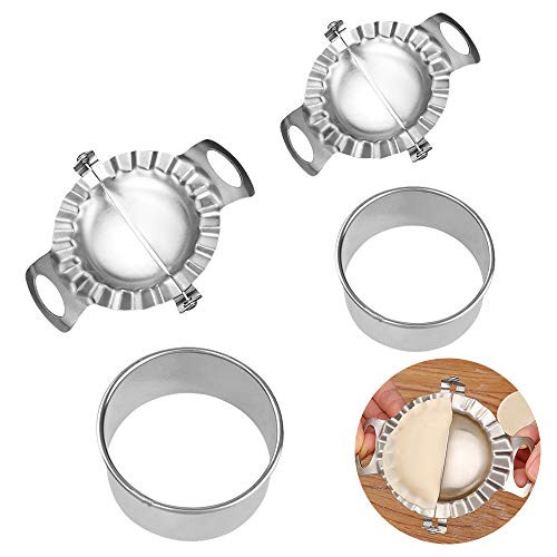 Stainless Steel Dumpling Maker Updated Dumpling Molds Dumpling Ravioli Empanada Mold Pierogi Pastry Pie Wrapper and Cutter Tools for Kitchen Accessories