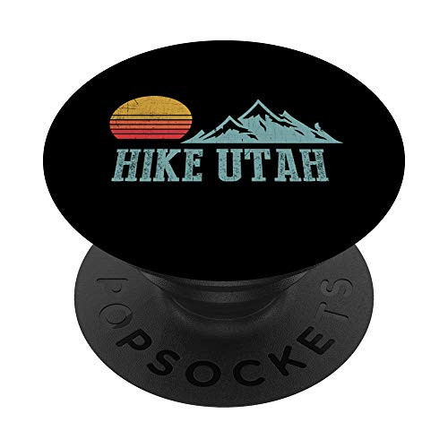 Hike Utah Fun Mountain Climbing Outdoors PopSockets Grip and Stand for Phones and Tablets