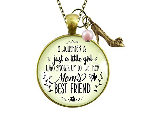 Gutsy Goodness 24 Mother Daughter Necklace She Grows Up To Be Moms Best Friend Jewelry Gift