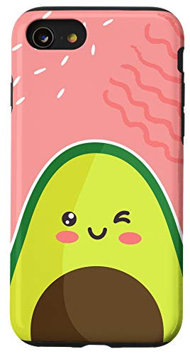 iPhone SE -2020- - 7 - 8 New Funny Kawaii Avocado Food Graphic Abstract Modern Design Case