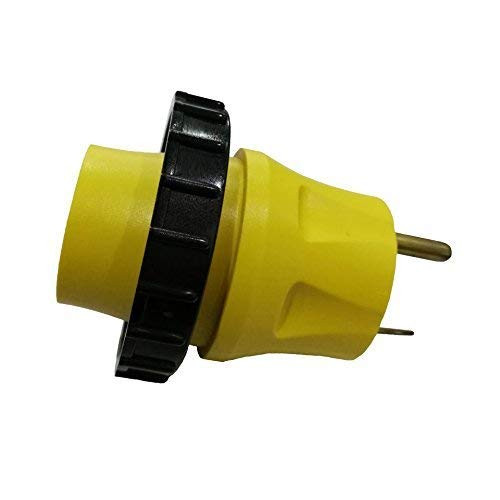 Parkworld 691692 RV Adapter 30A TT-30P Male to Shore Power 30A L5-30R Female with Locking Ring