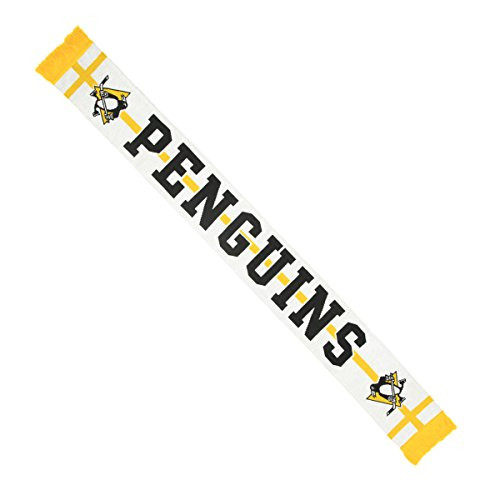 OTS NHL Pittsburgh Penguins Mens Silas Scarf  White  One Size