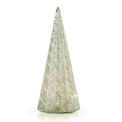 Lenox 887861 Wintery Woods Lit Mercury Glass Diamond Tree