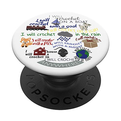 I Will Crochet on a Boat popsocket for Crocheters PopSockets PopGrip Swappable Grip for Phones and Tablets