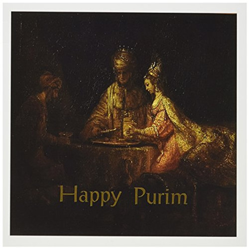 3dRose Image of Rembrandts purim painting - Greeting Cards 6 x 6 inches set of 6 -gc-174213-1- 3dRose Image of Rembrandts purim painting - Greeting Cards 6 x 6 inches set of 6 -gc-174213-1-