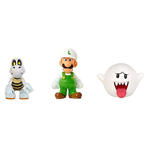 Nintendo Mario Bros U Micro Figure (3-Pack : Fire Luigi/Dry Bones/Boo)