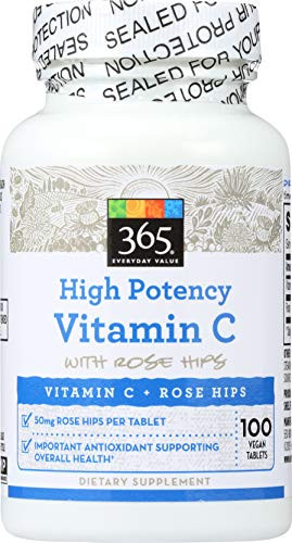 365 Everyday Value  High Potency Vitamin C with Rose Hips  100 ct
