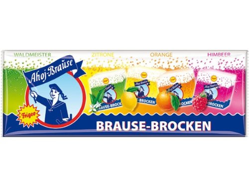 Frigeo Ahoj-Brause Brause Brocken- 10 tablets- Variety of flavors-Imported from GERMANY-Shipping from USA