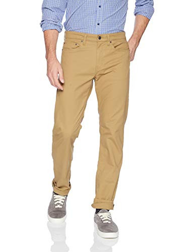 Chaps Mens Stretch 5 Pocket Twill Pant  New Bronze  36 30