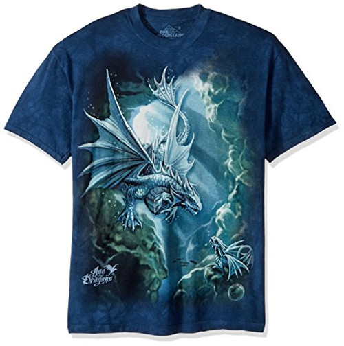 The Mountain Sea Dragon Adult T-Shirt Blue 5XL The Mountain Sea Dragon Adult T-Shirt Blue 5XL