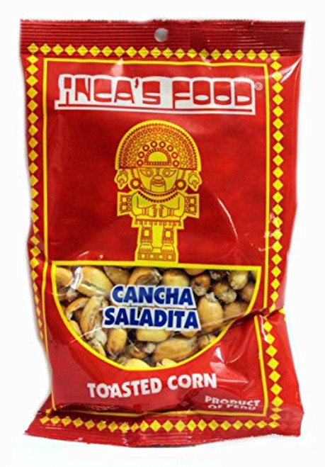 INCAS FOOD Maiz Cancha Saladita-Salty Toasted Corn 4 oz- - Pack of 2 - Product of Peru