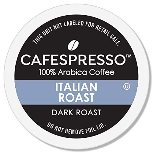 CAFESPRESSO Italian Roast Blend for K Cup Keurig 2-0 Brewers  42Count  Dark Roast Single Serve Coffee Pods  42Count -Packaging May Vary-