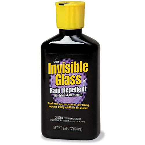 Invisible Glass 91481 Rain Repellent Rain Shield for Glass  Cleaner to Remove Mist Window Film  Invisible Glass Shield Against Rain and Snow  3-5 Flui