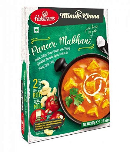 Haldirams Dilli Style Paneer Makhani Minute Khana 300 grams -10 PACK-