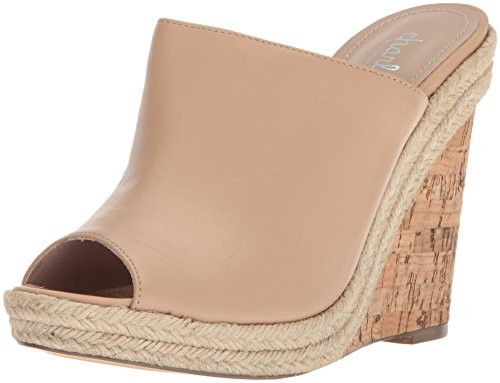 Charles by Charles David Womens BALEN Wedge Sandal  Nude  11 Medium US