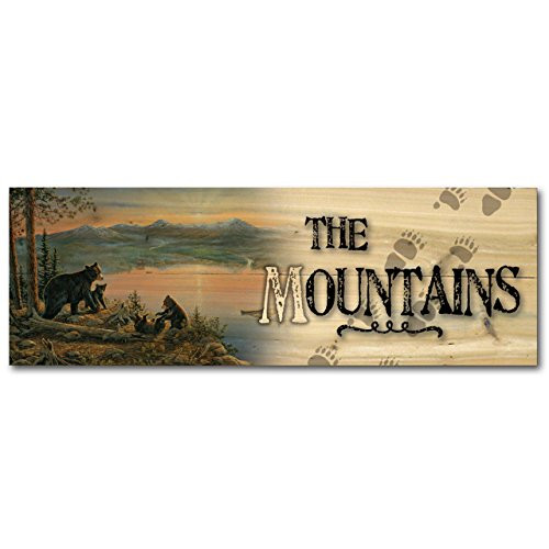 WGI-GALLERY Welcome Wall Art - Wooden - Serenity at Twilight - 24 x 8