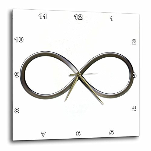 3dRose dpp-24235-1 Infinity Symbol on White Background Wall Clock 10 by 10-Inch 3dRose dpp-24235-1 Infinity Symbol on White Background Wall Clock 10 by 10-Inch