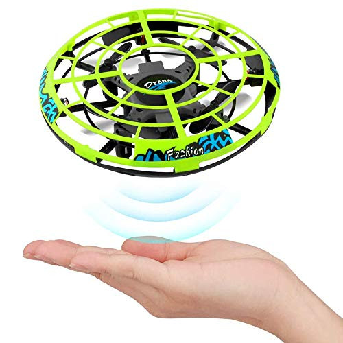 KINOEE UFO Mini Drone  Kids Hand Helicopter RC Quadcopter Infrared Induction Remote Control Flying Aircraft Games Birthday Gifts for Boys Girls Indoor